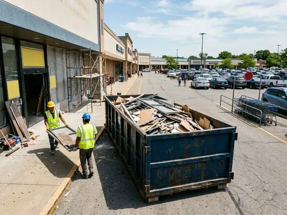 retail-store-renovation-debris-003 — frequently asked questions, Roll-off Dumpster Rentals in Searcy, AR